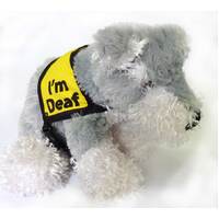 Dog Vest 'I'm Deaf'